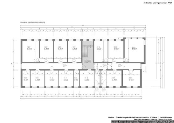 Grundriss Bestand Obergeschoss