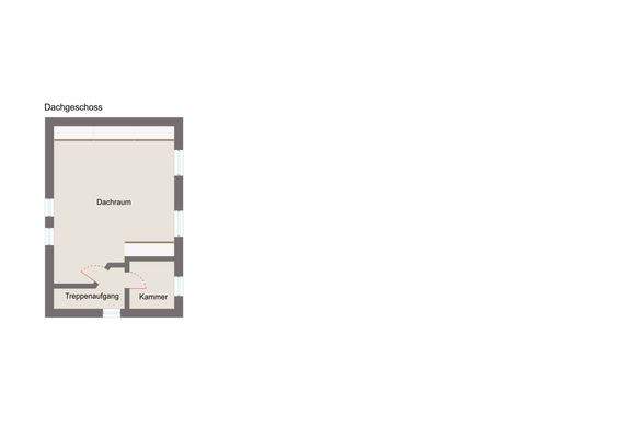schematische Grundrissdarstellung DG mit Einrichtungsbeispiel
