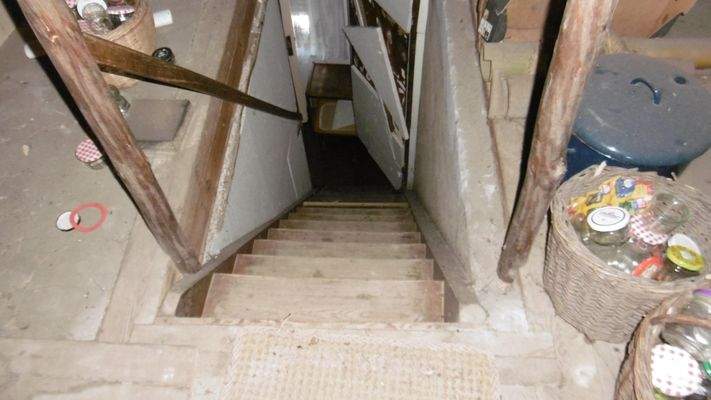 Treppe zum Dachgeschoß