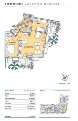 Grundriss EG-Whg. 56