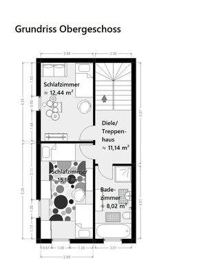 Grundriss Obergeschoss