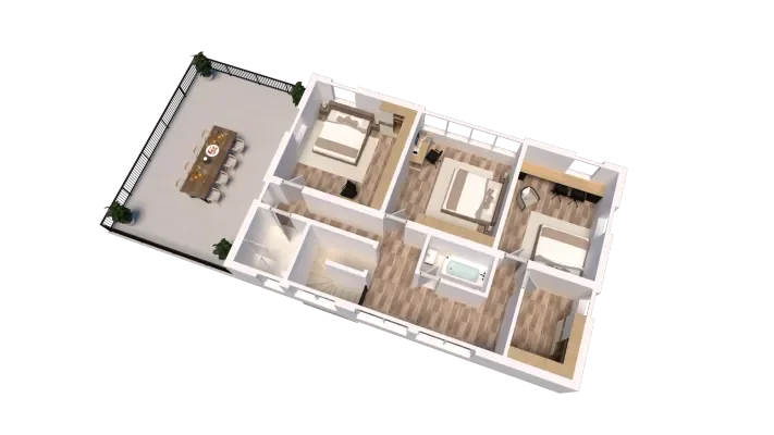 Obergeschoss 3D