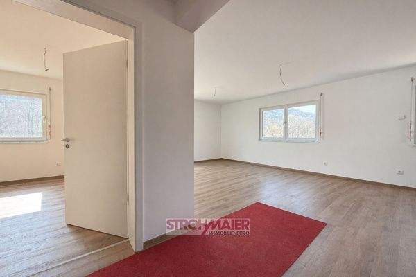 Büro und Wohnzimmer