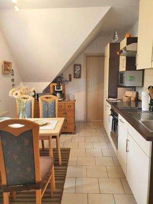 Küche im Dachgeschoss