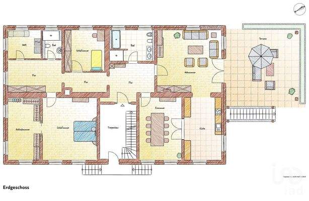 Grundriss Erdgeschosswohnung