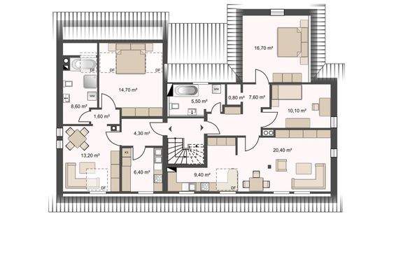 Grundriss 2. Obergeschoss 