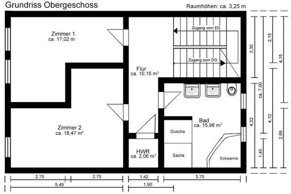 Grundriss Obergeschoss