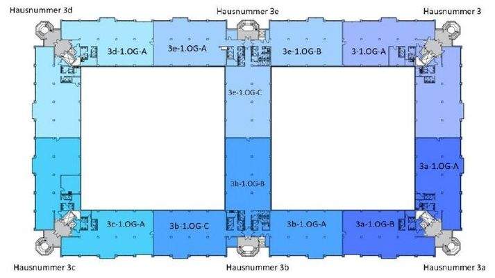 Grundriss Regelgeschoss