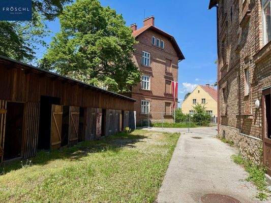 Ansicht Gartenseite - Objekt Werksgasse 10 u. 12