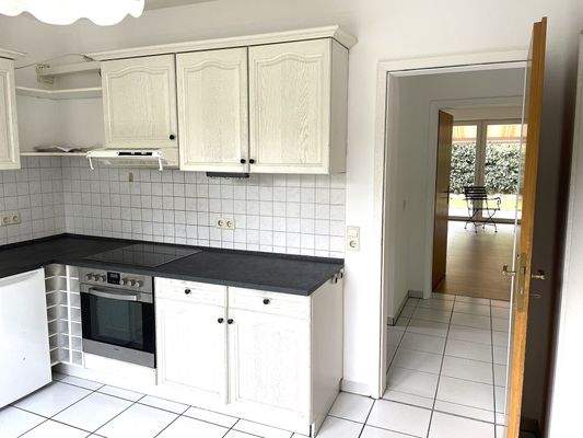 die Küche bietet ausreichend Platz