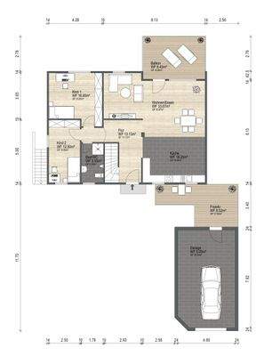 Grundrissplan Erdgeschoss