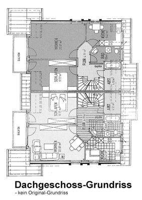Dachgeschoss-Grundriss