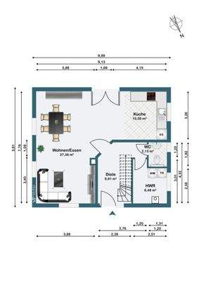 Grundriss Erdgeschoss