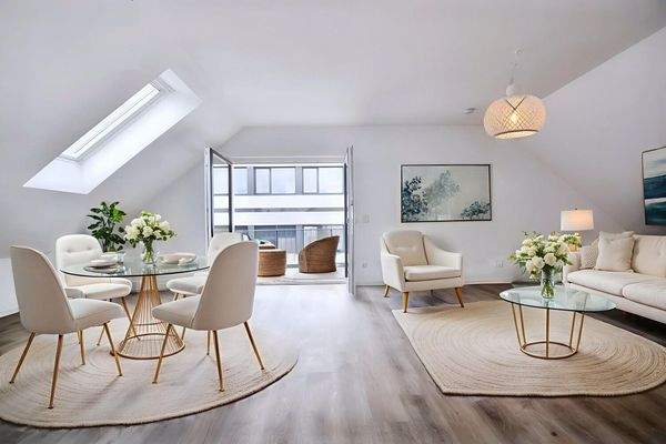 Wohn-Essbereich -Visualisiert