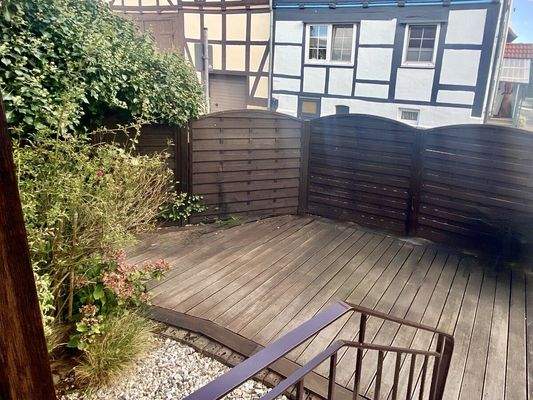 Blick auf die Terrasse