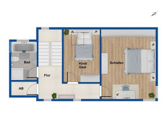 Grundriss Obergeschoss