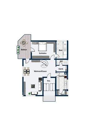 Grundriss Obergeschoss