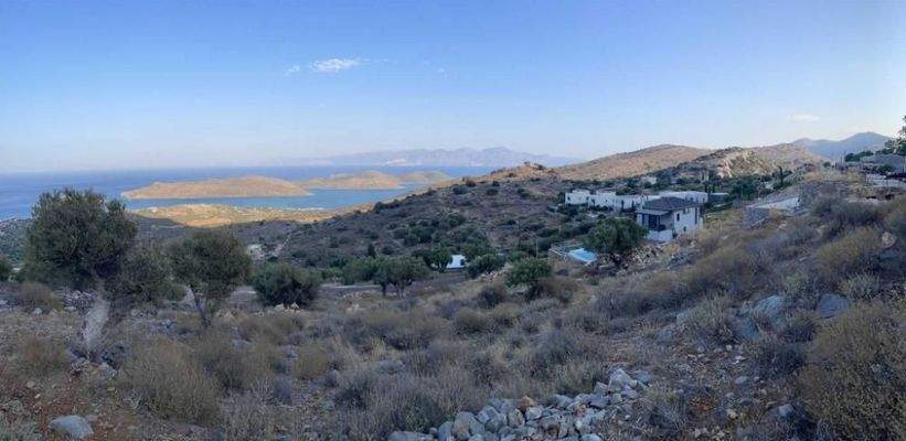 Großes Baugrundstück mit Meerblick in Chavgas, Elounda, Kreta, zu verkaufen