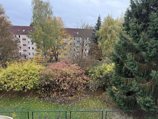Ausblick aus dem Schlafzimmer