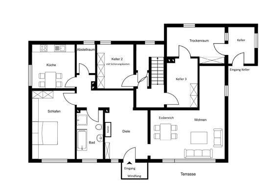 Grundriss Untergeschoss 