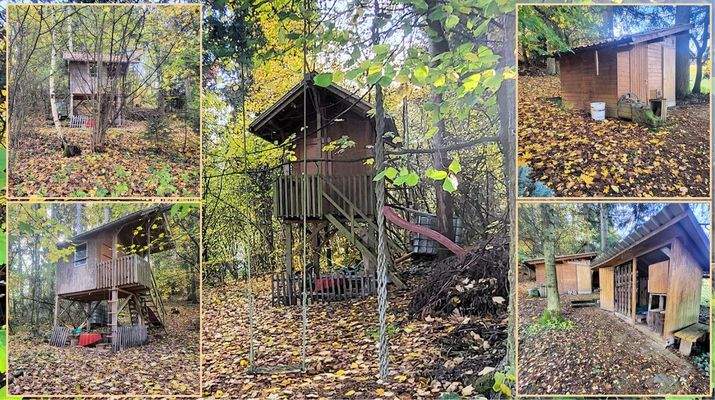 Pfahlhaus, Holzschuppen - 1