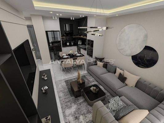 Flats for Sale Close to the Sea in Tosmur, Alanya