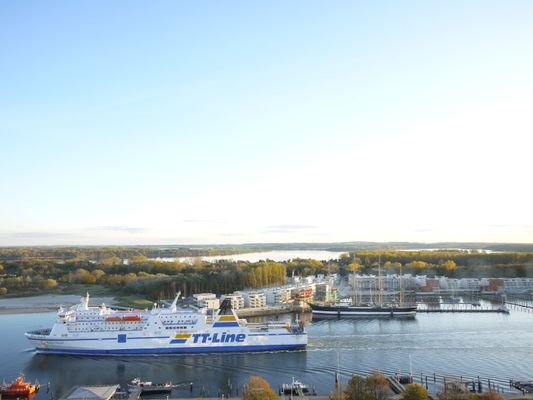Aussicht Trave und Passat