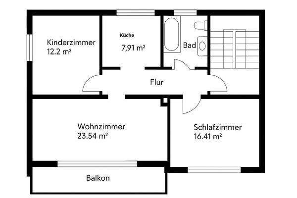 Grundriss 1. OG und 2. OG