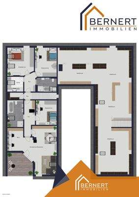 Grundriss visualisiert OG 4