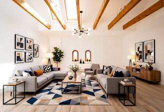 Staged Wohnzimmer Schellheimer 1 VH DG