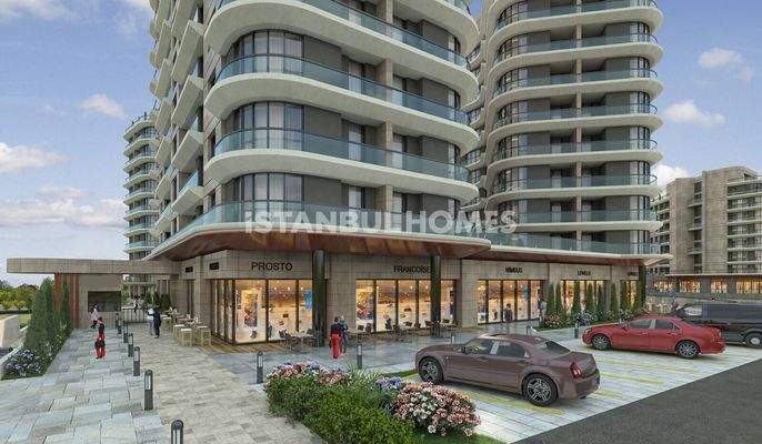 Spacious Apartments in a Secure Complex in Kucukcekmece