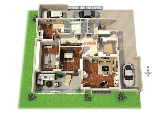 Grundriss EG Möblierungsvorschlag