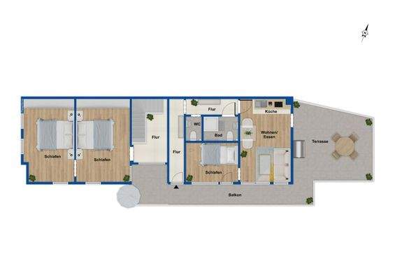 Grundriss Obergeschoss