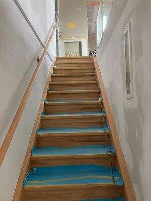 Treppenaufgang aus Holz