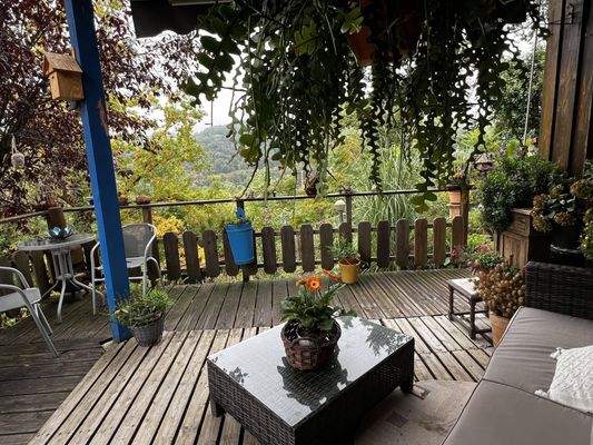 Terrasse Blick in die Ferne