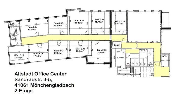 Etage 2 Grundriss Büro