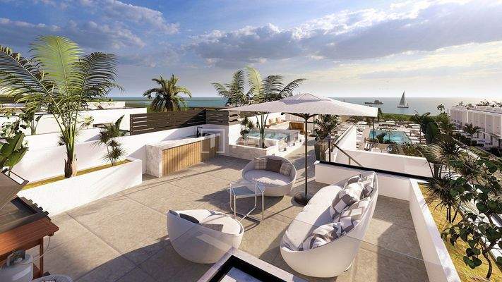 Mountain and Sea View Flats Close to the Sea in North Cyprus