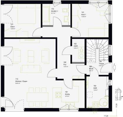 Grundriss Erdgeschoss