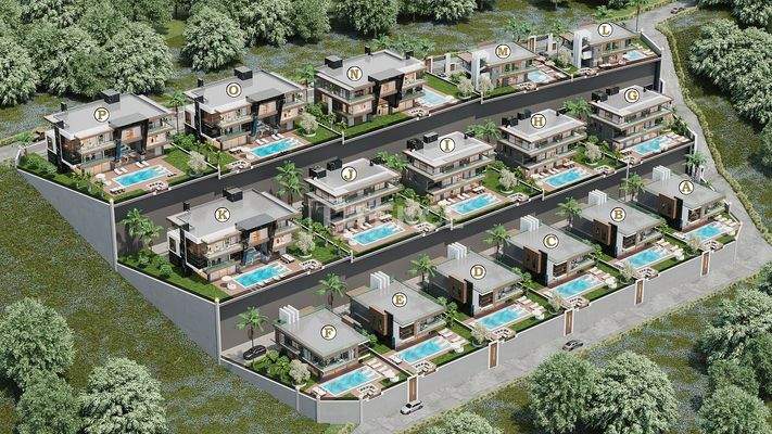 Chic Homes within Nature with Smart Home System in Alanya Antalya