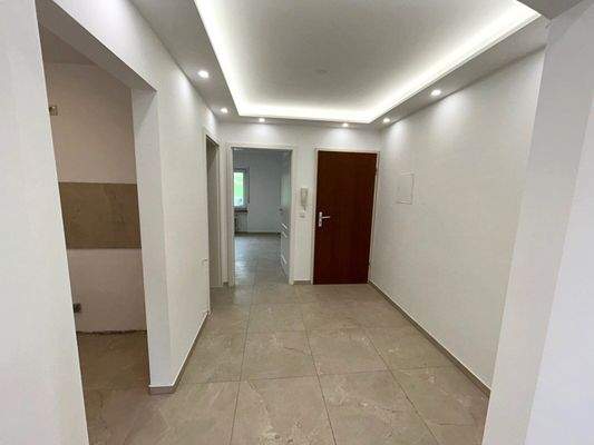 Der Blick hin zum Schlafzimmer