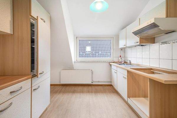 Küche im Dachgeschoss