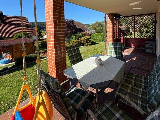 Terrasse im Kellergeschoss