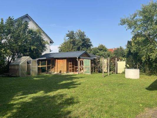 Gartenhaus und Gewächshaus