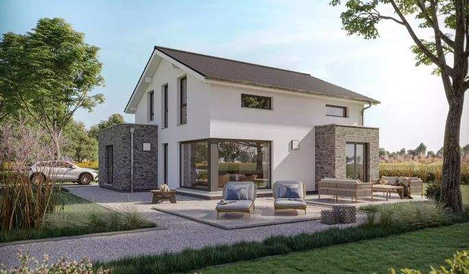 mit 2 Erkern auf 158 qm Wohnfläche gebracht.