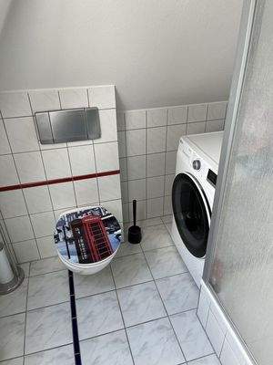 Waschmaschine im Bad