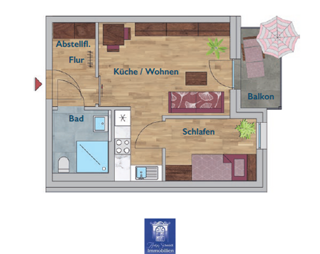 Willkommen im modernen Erstbezug! Perfekter Zuschnitt, EBK, schöner Balkon und Lift! - Foto 5