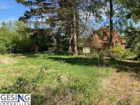 Pfeifenstil-Grundstück in zweiter Reihe