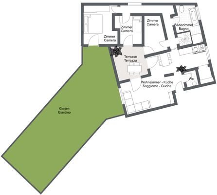 Garagazzon - 1. Etage - 2D Floor Plan