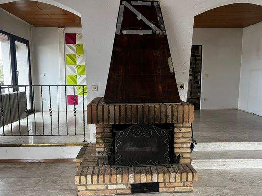 Kamin im Wohnzimmer