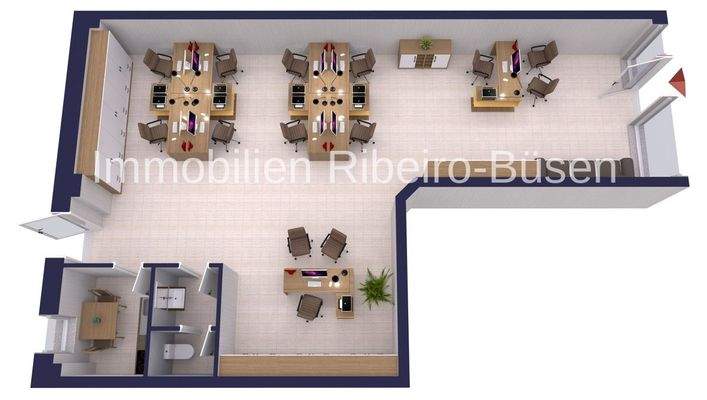 Grundrissbeispiel Büro